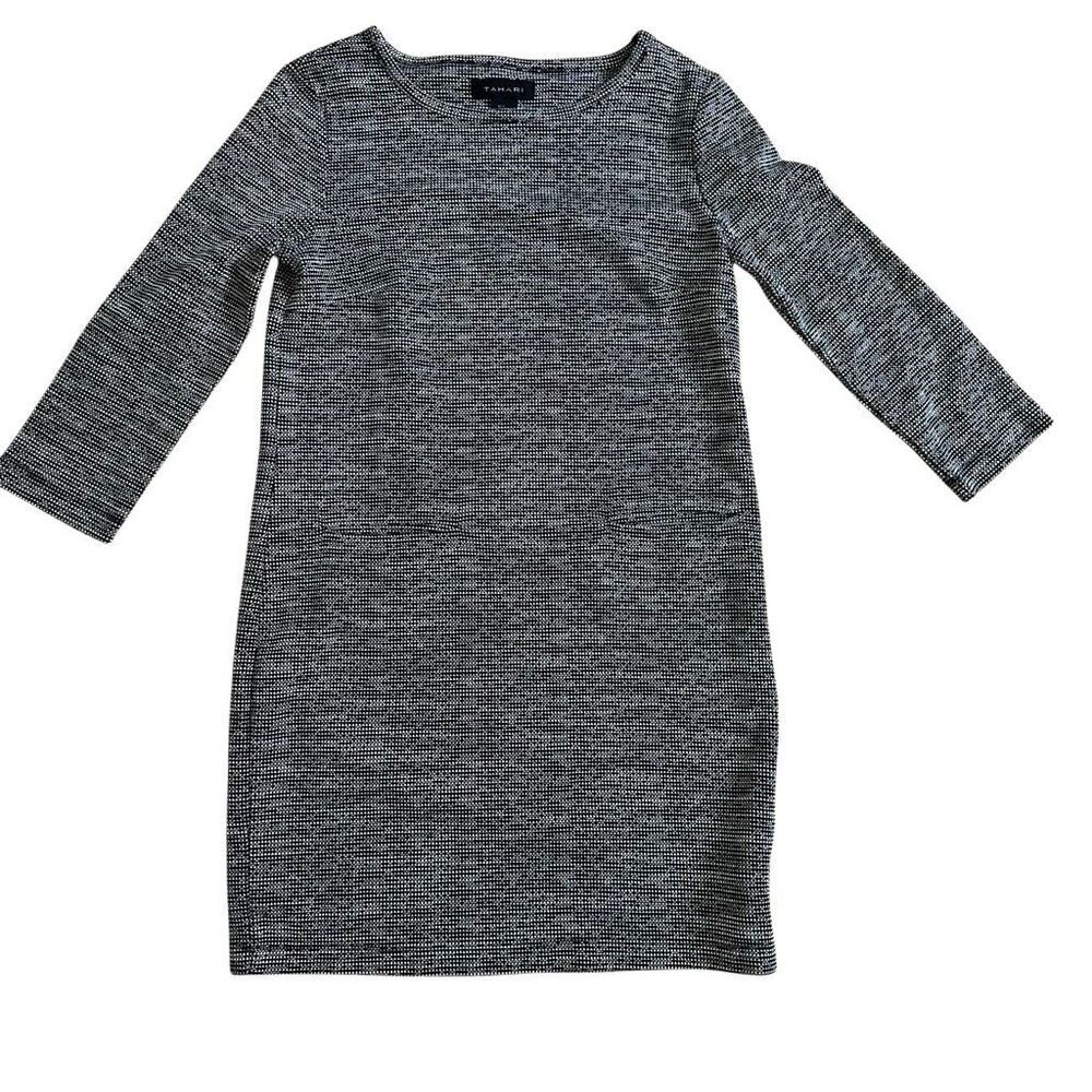 Tahari black and white dress size small